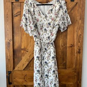 White Loft Plus floral dress.